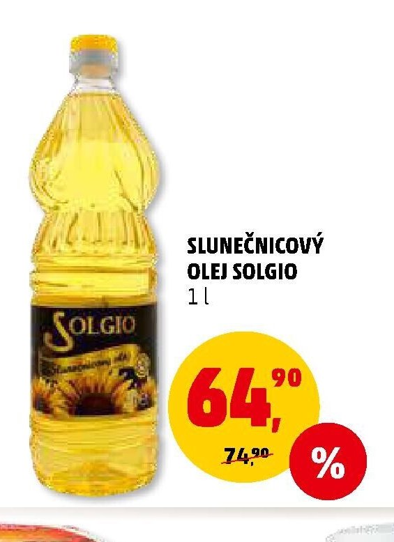 Slunečnicový olej Solgio 1 l