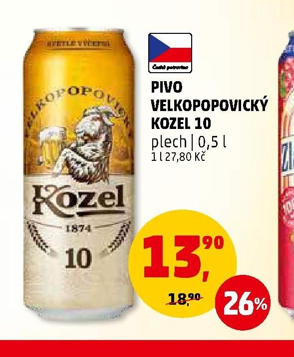 PIVO VELKOPOPOVICKÝ KOZEL 10
