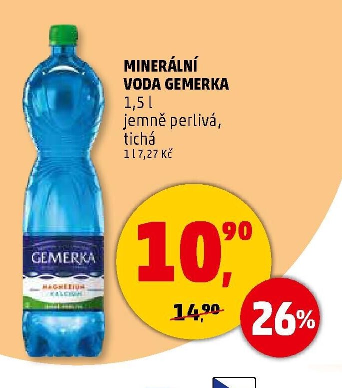 Minerální voda Gemerka 1,5 l