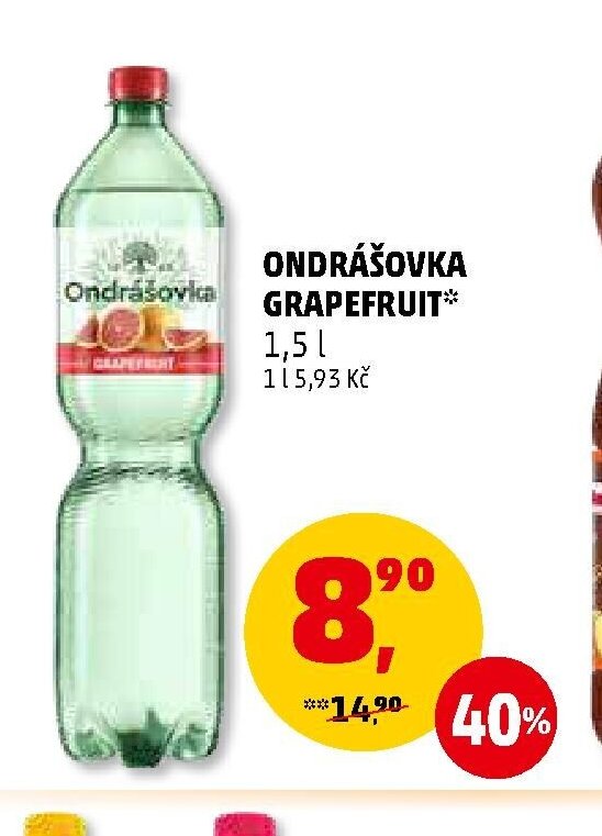 Ondrášovka grapefruit 1,5 l