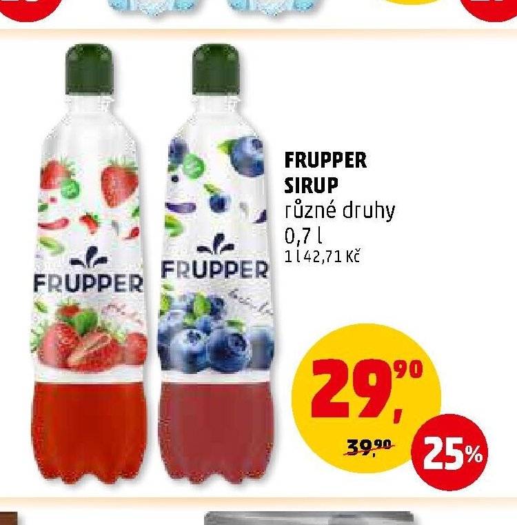 Frupper sirup 0,7 l