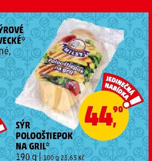 Sýr polooštiepok na gril