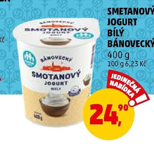 Smetanový jogurt bílý Bánovecký