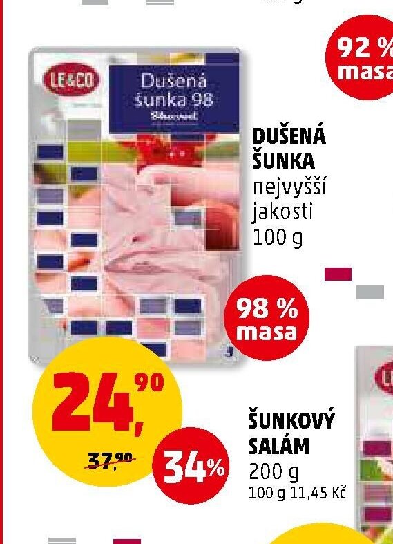 Dušená šunka nejvyšší jakosti