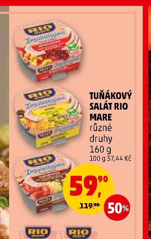 TUŇÁKOVÝ SALÁT RIO MARE různé druhy