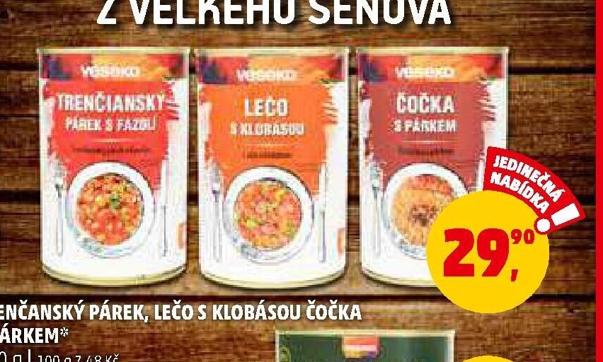 TRENČANSKÝ PÁREK, LEČO S KLOBÁSOU ČOČKA S PÁRKEM