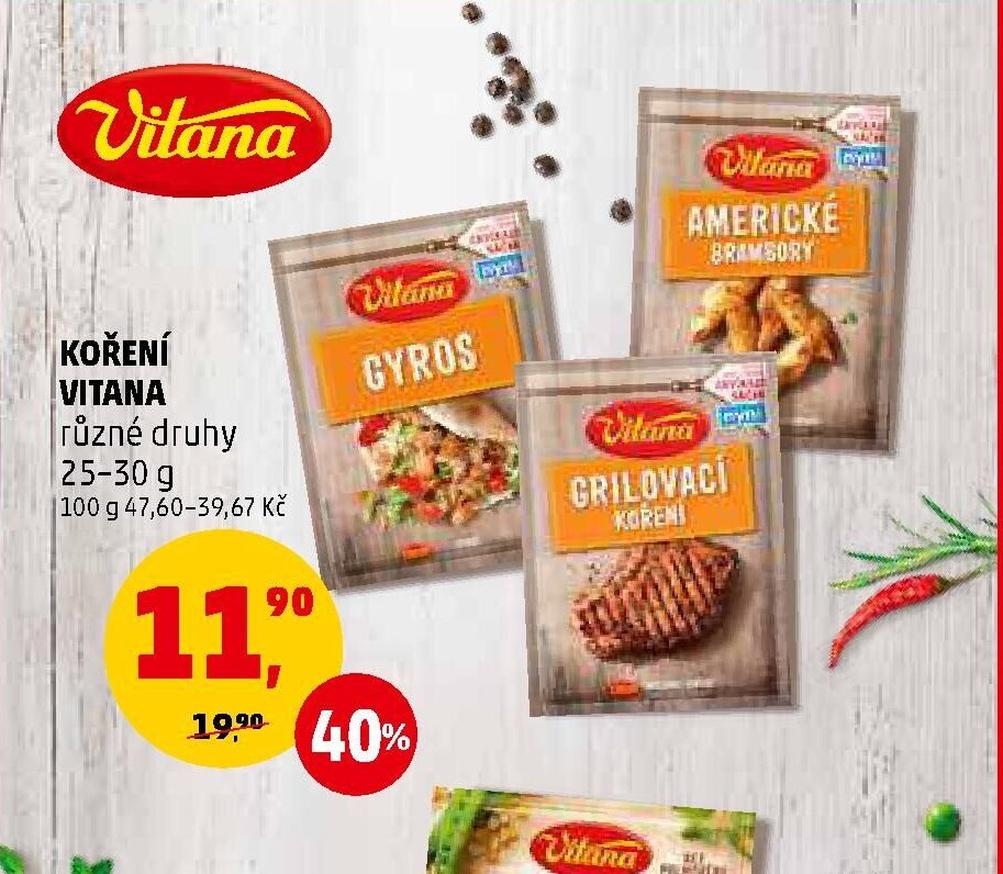 KOŘENÍ VITANA různé druhy