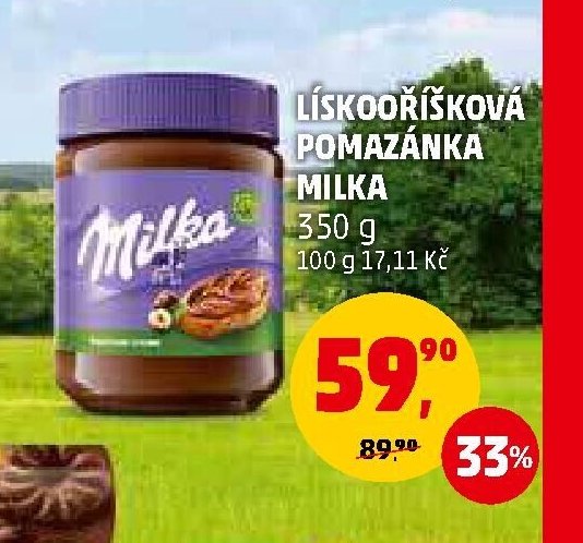 LÍSKOOŘÍŠKOVÁ POMAZÁNKA MILKA