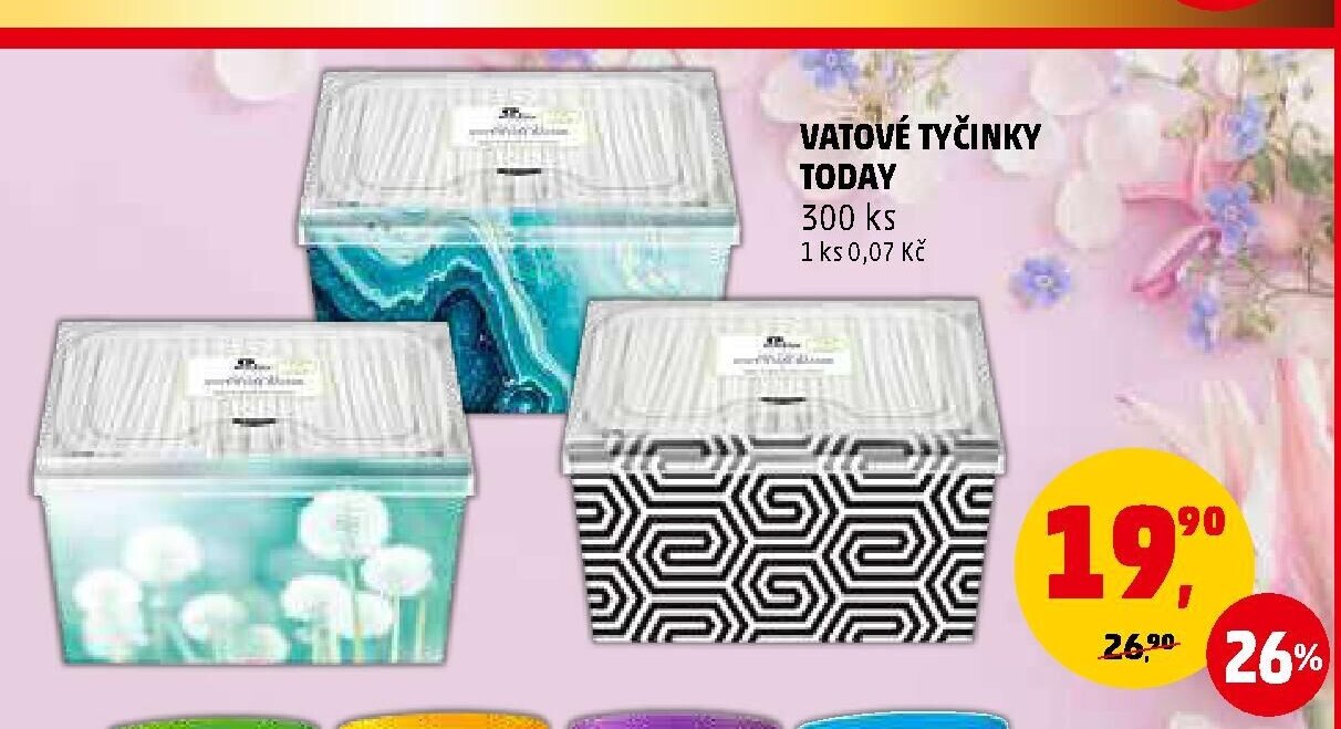Vatové tyčinky Today