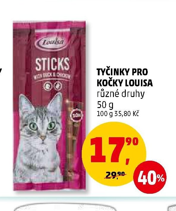 Tyčinky pro kočky Louisa