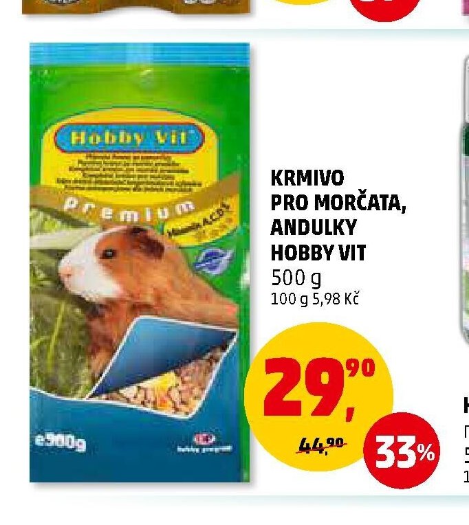 Krmivo pro morčata, andulky Hobby Vit