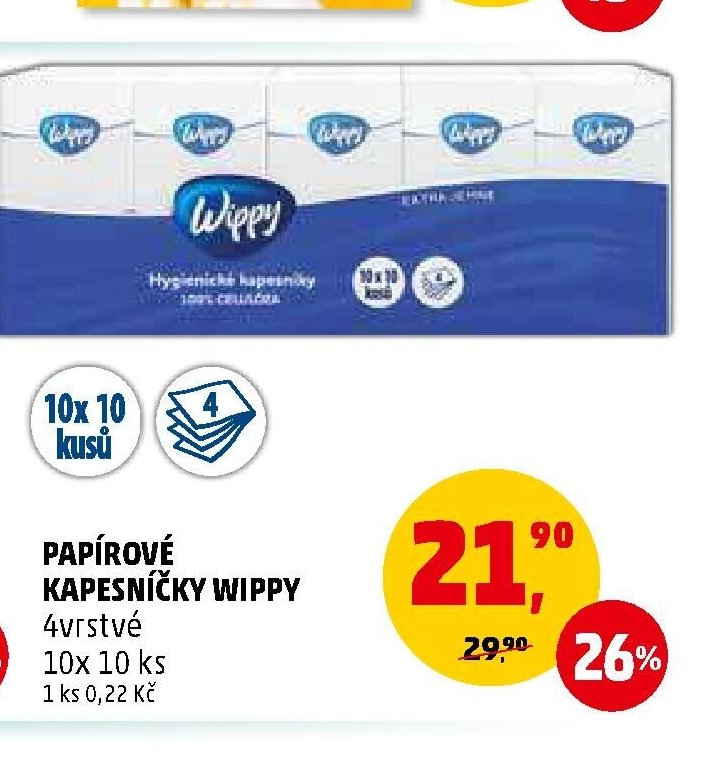 Papírové kapesníčky Wippy