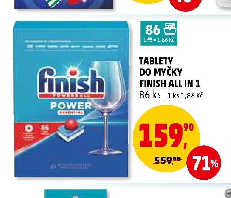 Tablety do myčky Finish All In 1