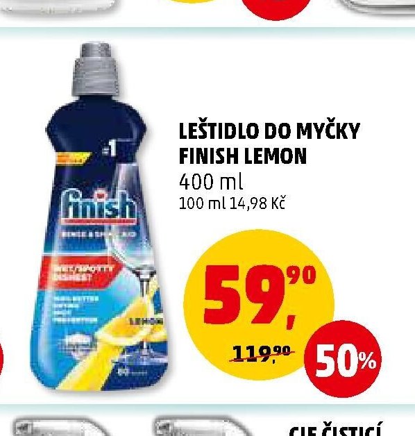 Leštidlo do myčky Finish Lemon