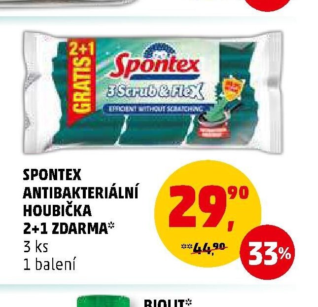 Spontex antibakteriální houbička