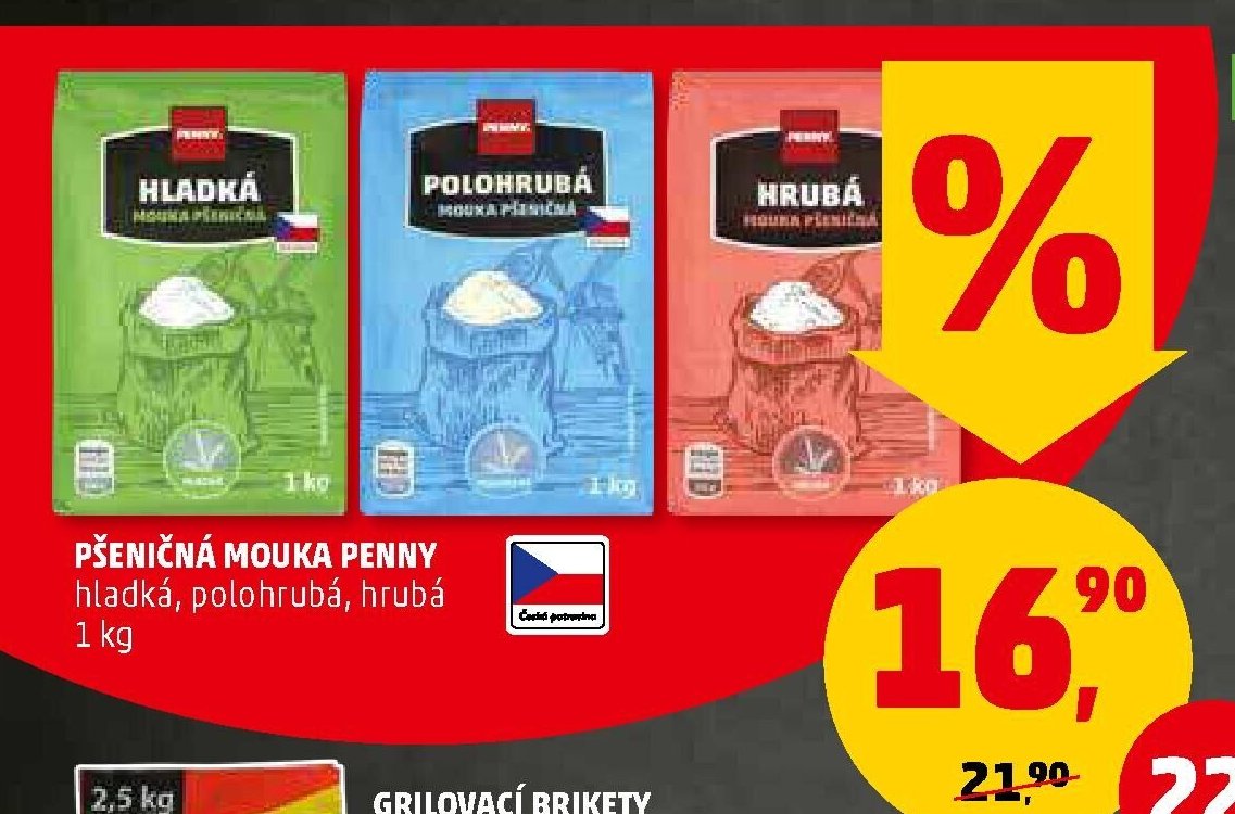 Pšeničná mouka Penny hladká, polohrubá, hrubá