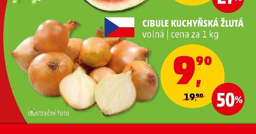 Cibule kuchyňská žlutá