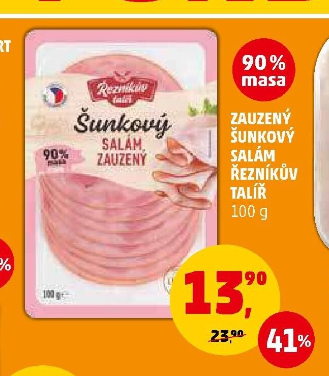 ŠUNKOVÝ SALÁM ŘEZNÍKŮV TALÍŘ