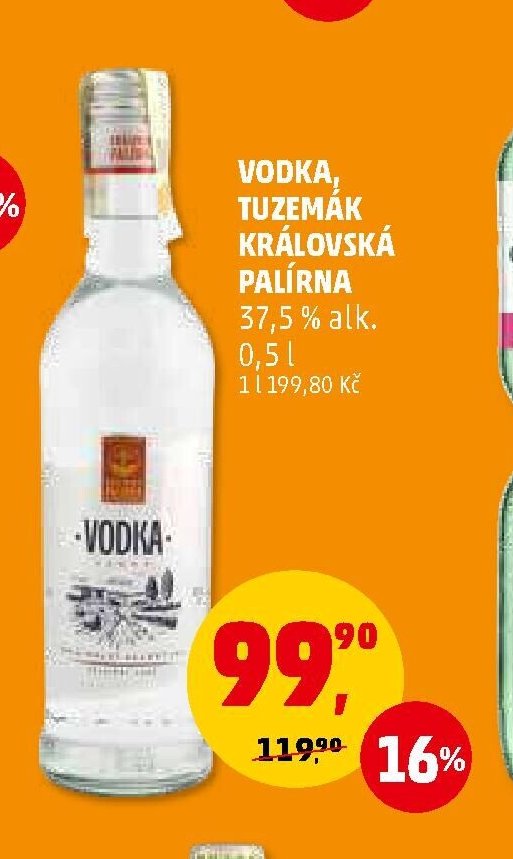VODKA TUZEMÁK KRÁLOVSKÁ PALÍRNA