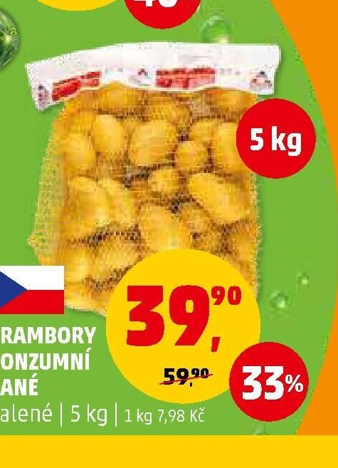 BRAMBORY KONZUMNÍ RANÉ