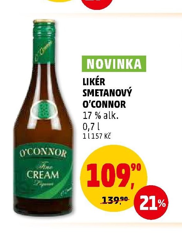 LIKÉR SMETANOVÝ O'CONNOR 0,7 l