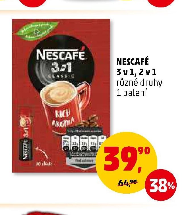 NESCAFÉ 3 v 1, 2 v 1