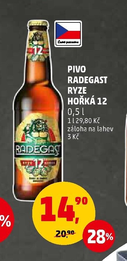 Pivo Radegast Ryze Hořká 12