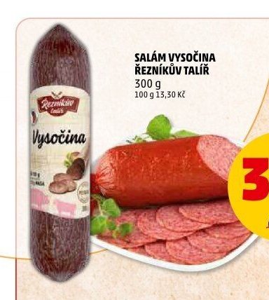 Salám Vysočina Řezníkův talíř