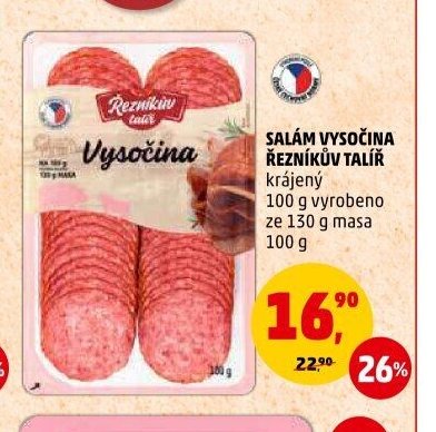Salám Vysočina Řezníkův talíř krájený