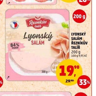 Lyonský salám Řezníkův talíř