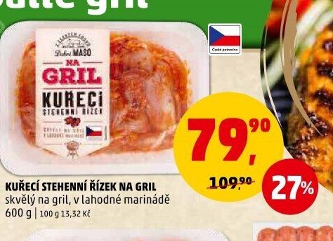 Kuřecí stehenní řízek na gril