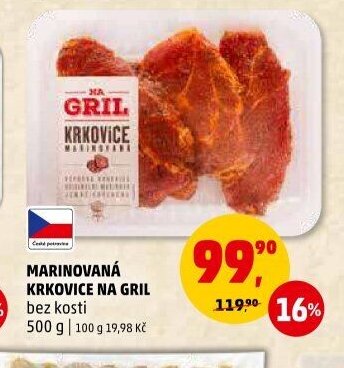Marinovaná krkovice na gril