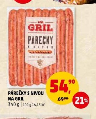 Párečky s nivou na gril
