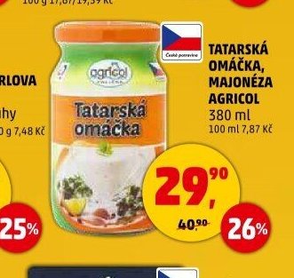 Tatarská omáčka Agricol