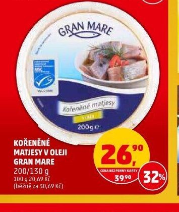 Kořeněné matjesy v oleji Gran Mare