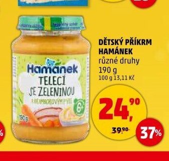 DĚTSKÝ PŘÍKRM HAMÁNEK různé druhy 190 g