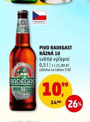 PIVO RADEGAST RÁZNÁ 10