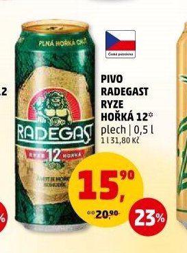 PIVO RADEGAST RYZE HOŘKÁ 12
