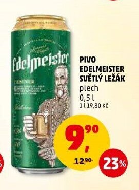 PIVO EDELMEISTER SVĚTLÝ LEŽÁK