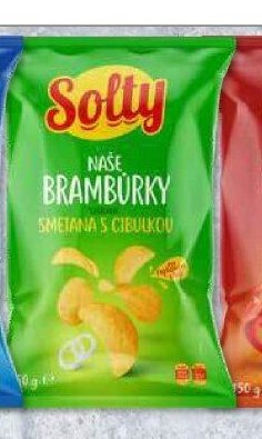 Solty brambůrky smetana s cibulkou