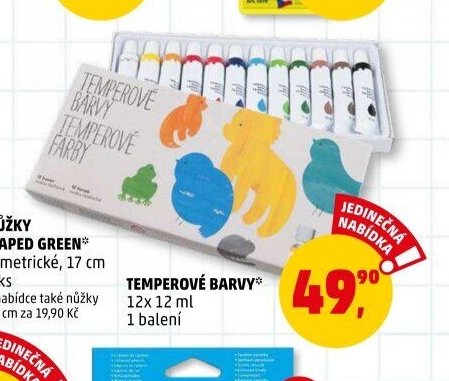 TEMPEROVÉ BARVY