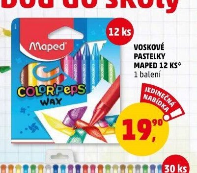 Voskové pastelky Maped 12 ks