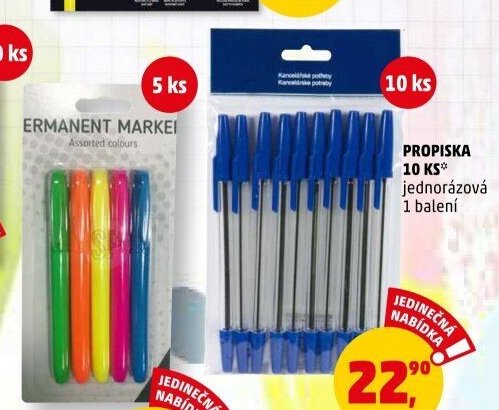 Propiska 10 ks jednorázová