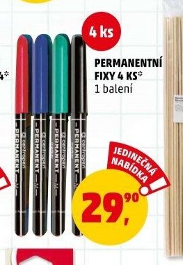 Permanentní fixy 4 ks