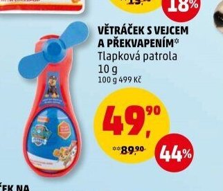 VĚTRÁČEK S VEJCEM A PŘEKVAPENÍM Tlapková patrola