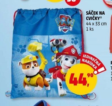 SÁČEK NA CVIČKY Tlapková patrola