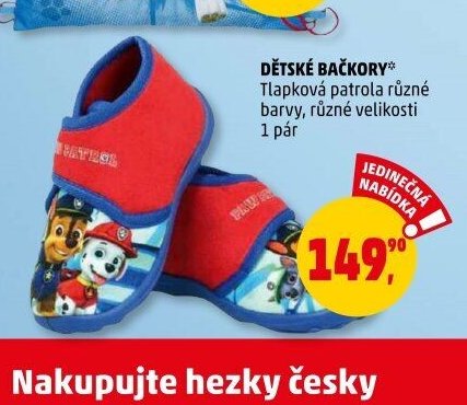 DĚTSKÉ BAČKORY Tlapková patrola
