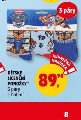 DĚTSKÉ LICENČNÍ PONOŽKY