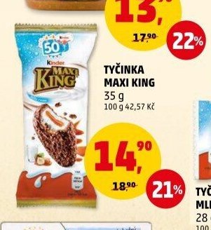 TYČINKA KINDER MAXI KING