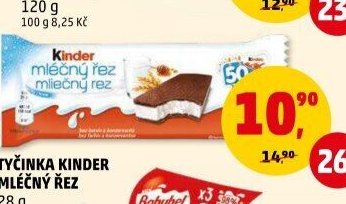 TYČINKA KINDER MLÉČNÝ ŘEZ